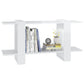 Boekenkast 100X30X51 Cm Bewerkt Hout Hoogglans Wit
