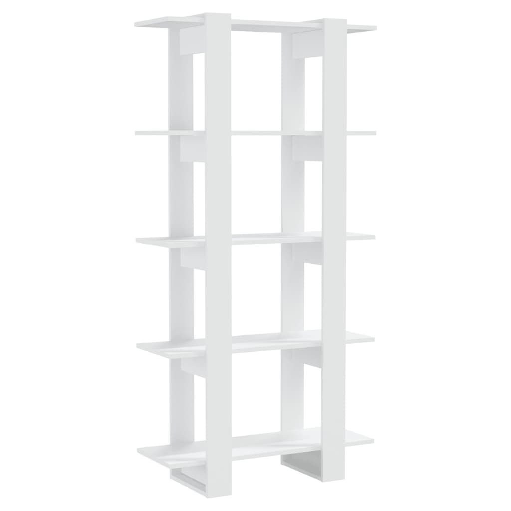 Boekenkast/Kamerscherm 80X30X160 Cm Bewerkt Hout Wit