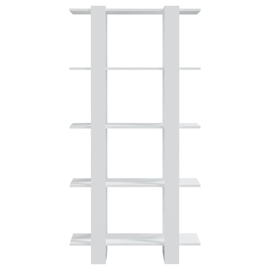 Boekenkast/Kamerscherm 80X30X160 Cm Bewerkt Hout Wit