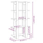 Boekenkast/Kamerscherm 80X30X160 Cm Spaanplaat Sonoma Eiken