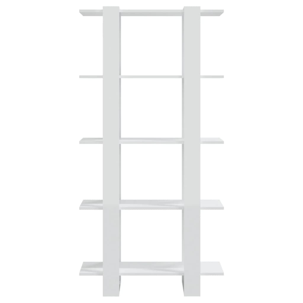 Boekenkast/Kamerscherm 80X30X160 Cm Hoogglans Wit