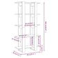 Boekenkast/Kamerscherm 80X30X160 Cm Hoogglans Wit
