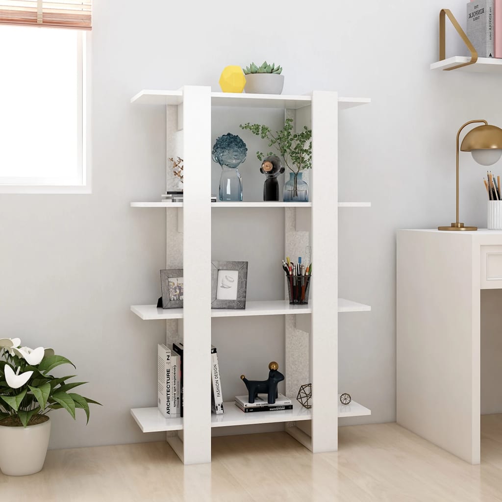 Boekenkast/Kamerscherm 80X30X123,5 Wit
