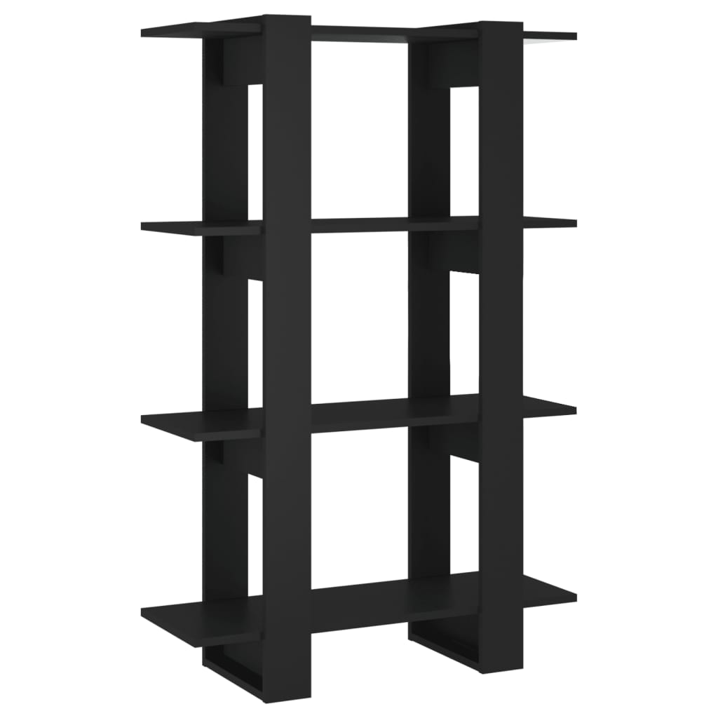 Boekenkast/Kamerscherm 80X30X123,5 Zwart