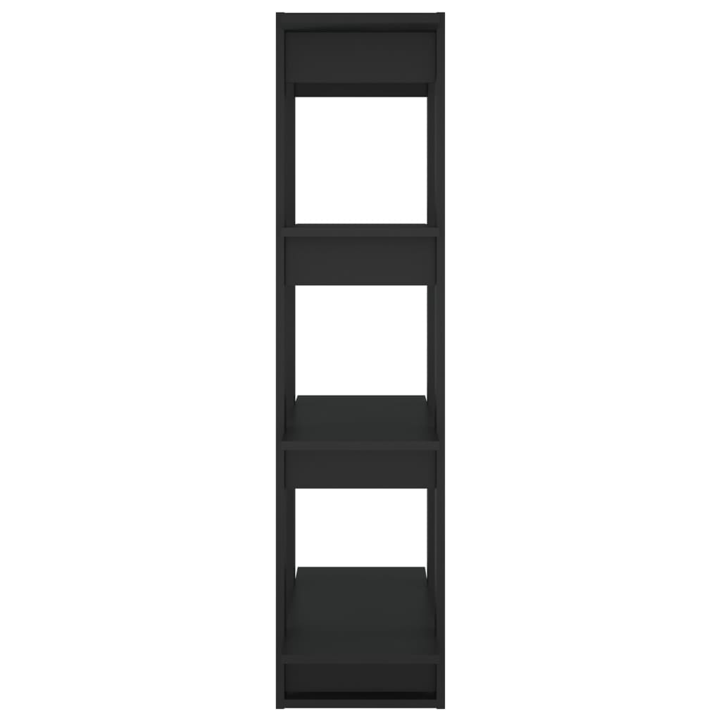 Boekenkast/Kamerscherm 80X30X123,5 Zwart