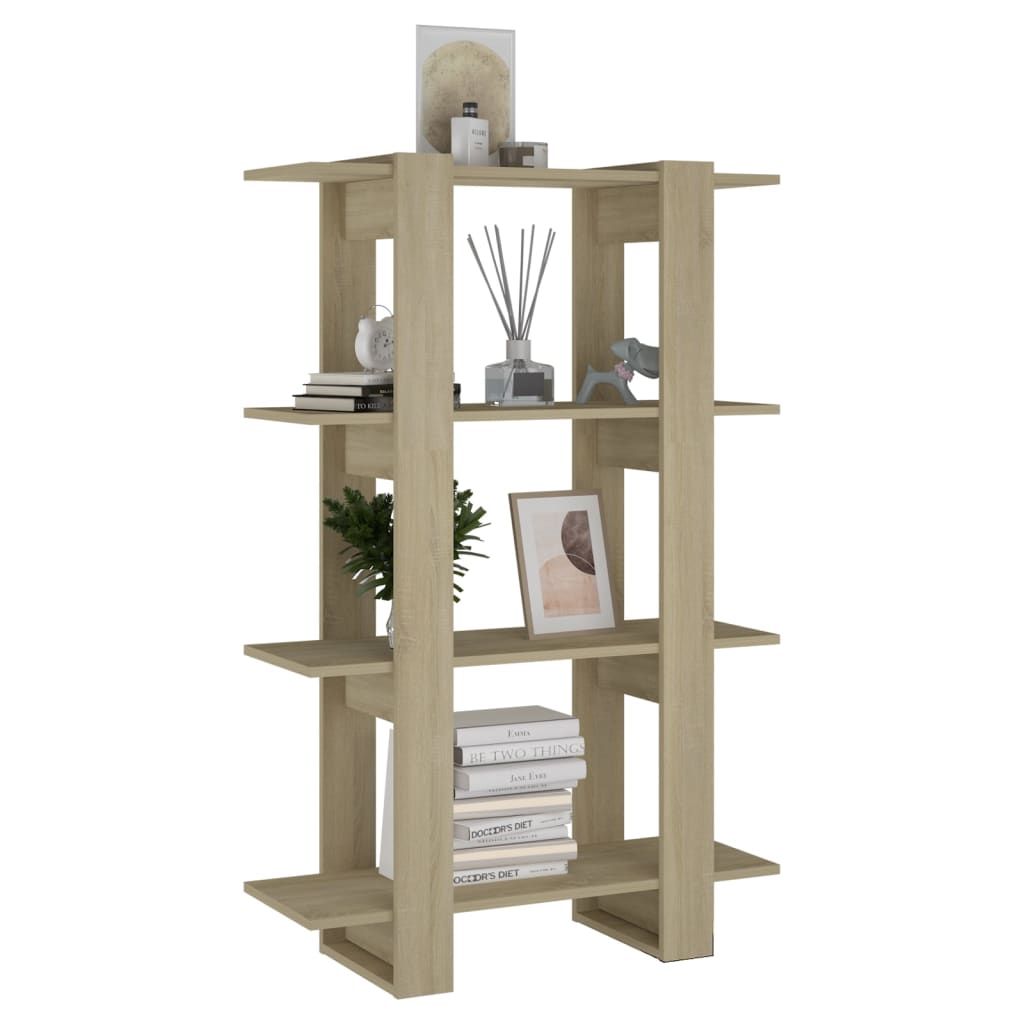 Boekenkast/Kamerscherm 80X30X123,5 Cm Sonoma Eikenkleurig