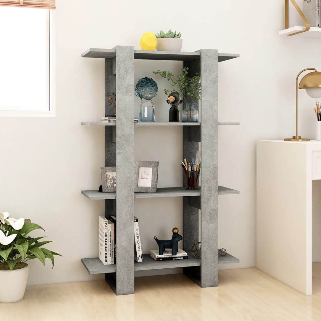 Boekenkast/Kamerscherm 80X30X123,5 Cm Betongrijs