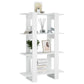 Boekenkast/Kamerscherm 80X30X123,5 Hoogglans Wit