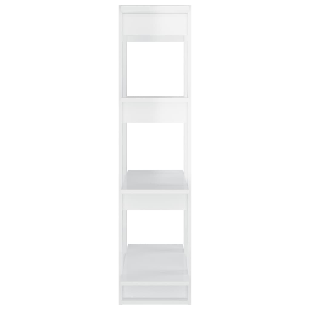 Boekenkast/Kamerscherm 80X30X123,5 Hoogglans Wit