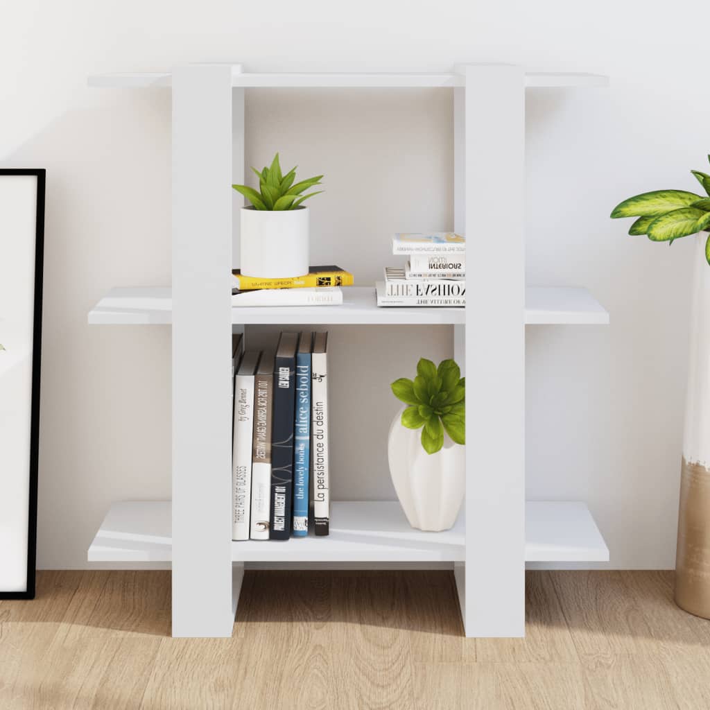 Boekenkast/Kamerscherm 80X30X87 Cm Wit