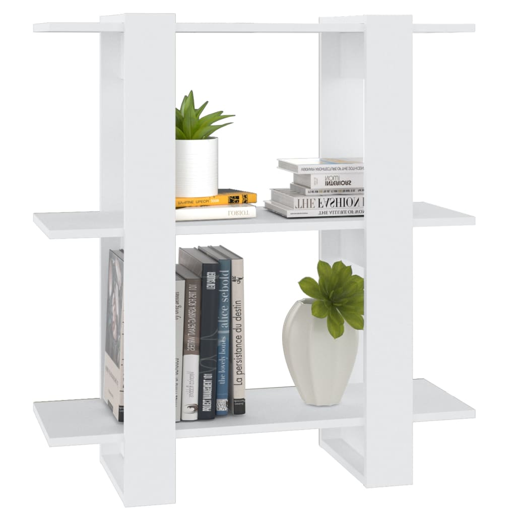 Boekenkast/Kamerscherm 80X30X87 Cm Wit