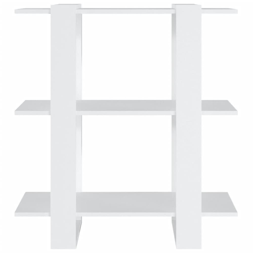 Boekenkast/Kamerscherm 80X30X87 Cm Wit