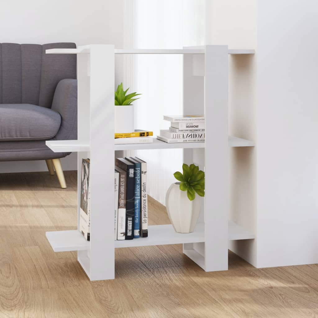 Boekenkast/Kamerscherm 80X30X87 Cm Wit