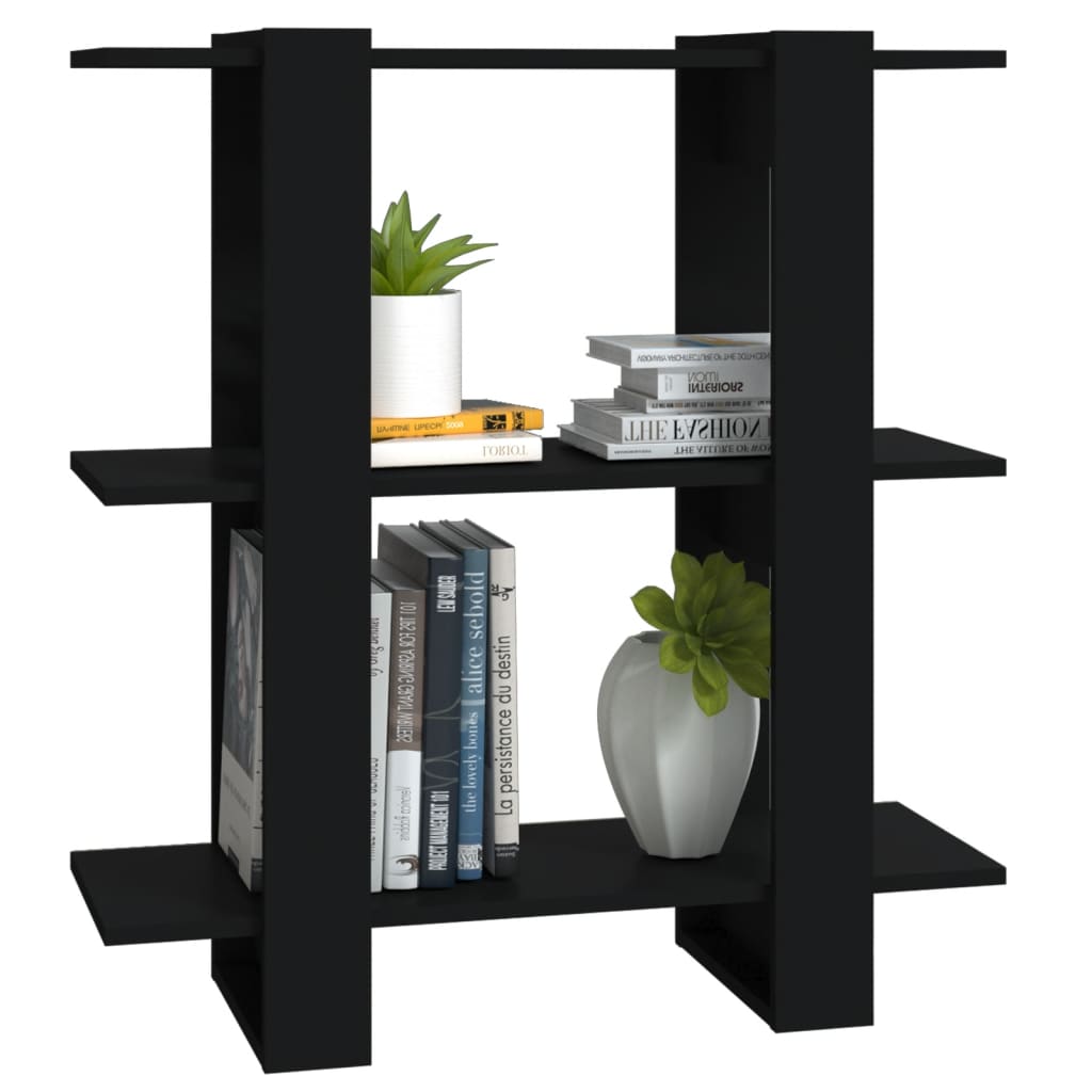 Boekenkast/Kamerscherm 80X30X87 Cm Zwart