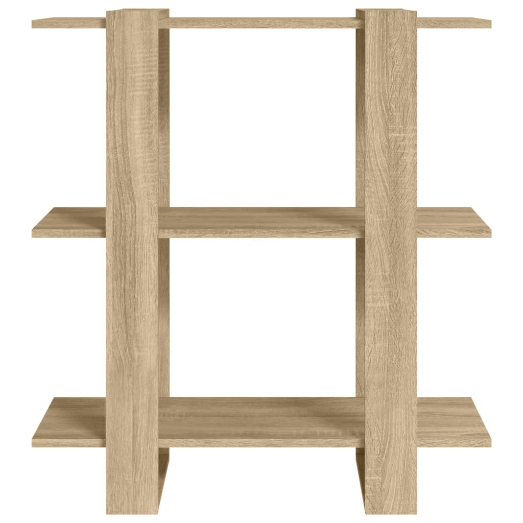 Boekenkast/Kamerscherm 80X30X87 Cm Sonoma Eikenkleurig