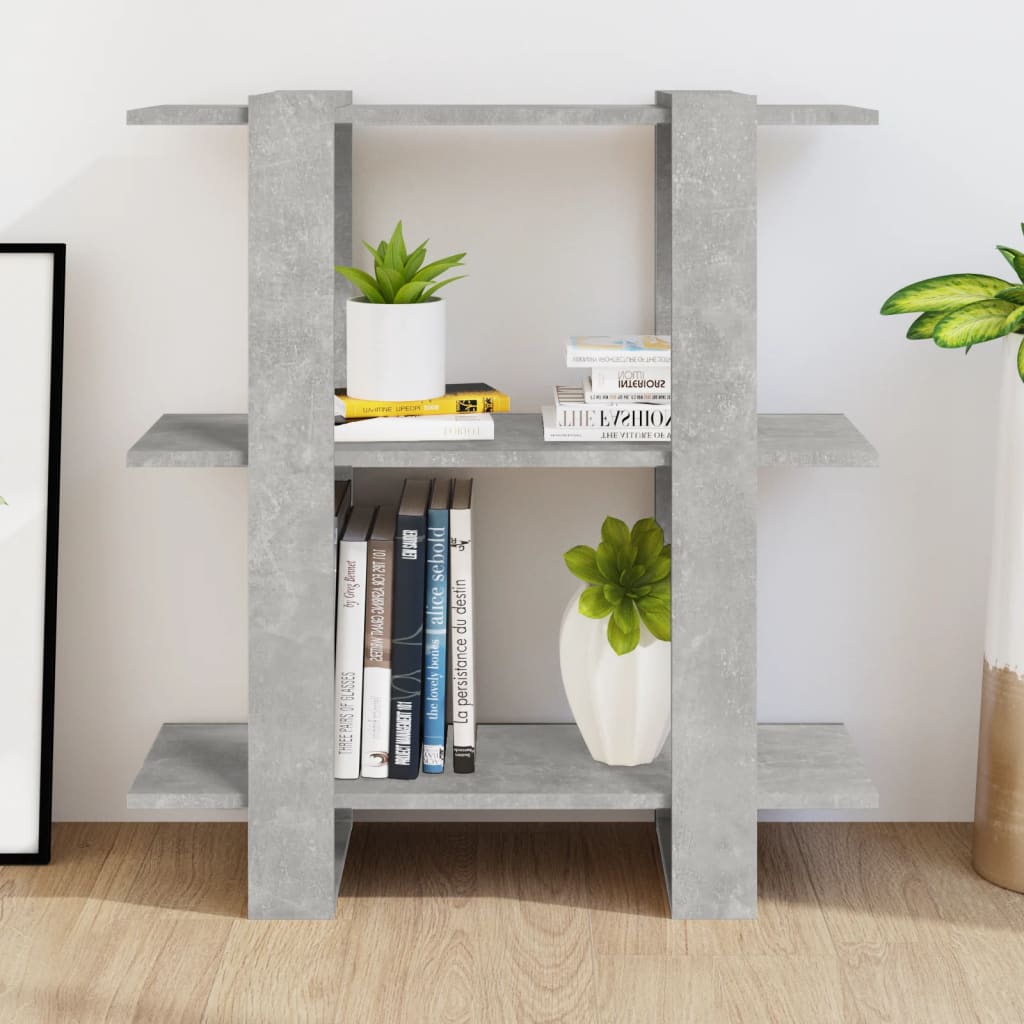 Boekenkast/Kamerscherm 80X30X87 Cm Betongrijs