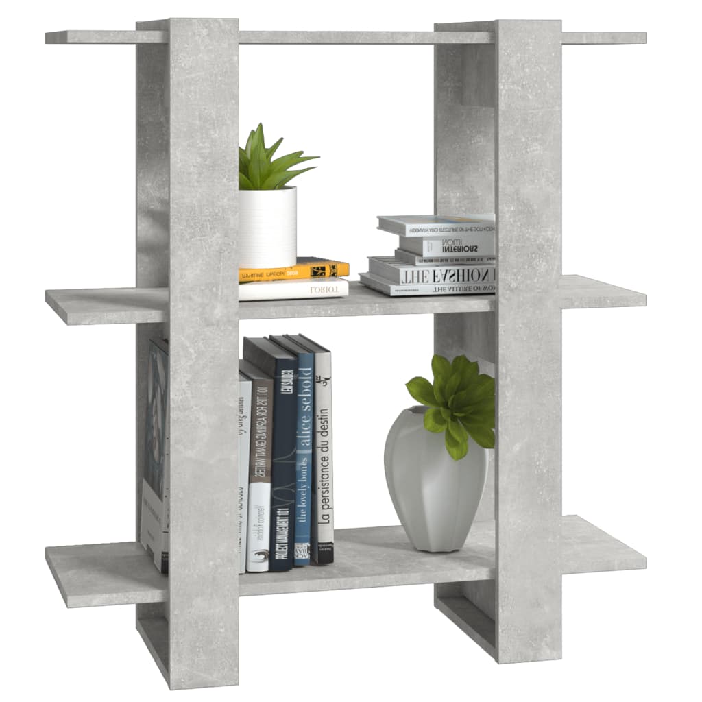 Boekenkast/Kamerscherm 80X30X87 Cm Betongrijs