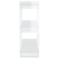 Boekenkast/Kamerscherm 80X30X87 Cm Hoogglans Wit