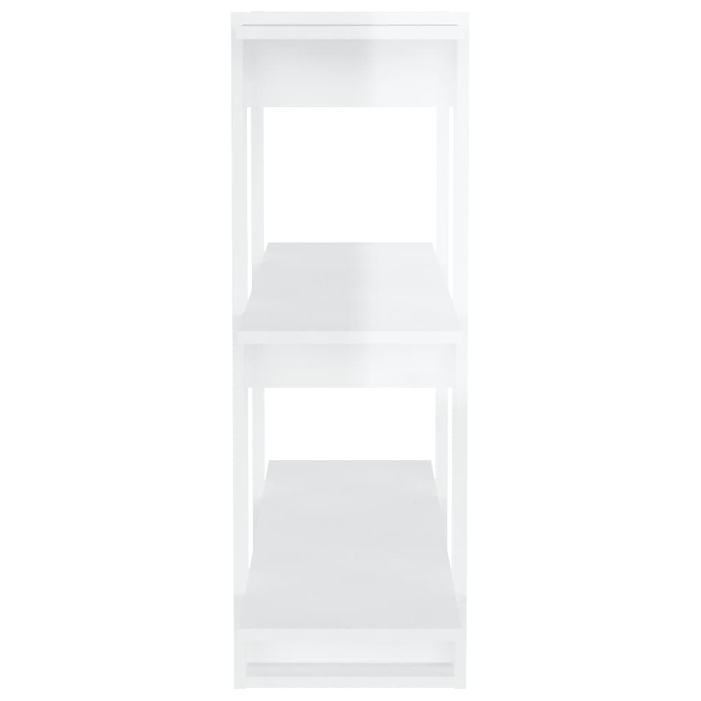 Boekenkast/Kamerscherm 80X30X87 Cm Hoogglans Wit