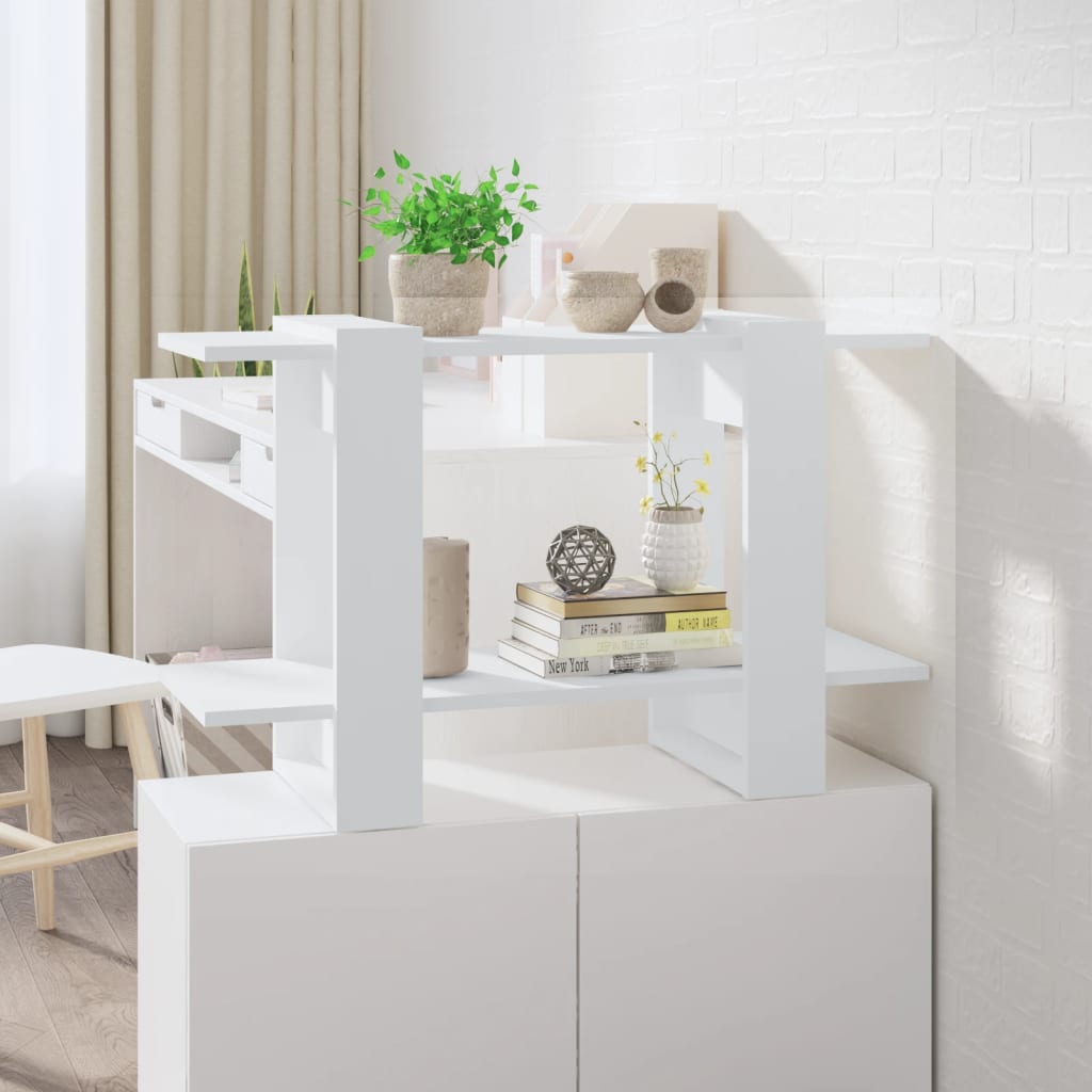 Boekenkast/Kamerscherm 80X30X51 Cm Wit