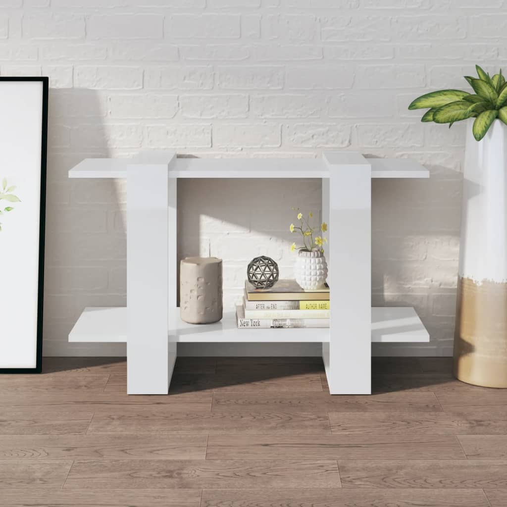 Boekenkast/Kamerscherm 80X30X51 Cm Hoogglans Wit