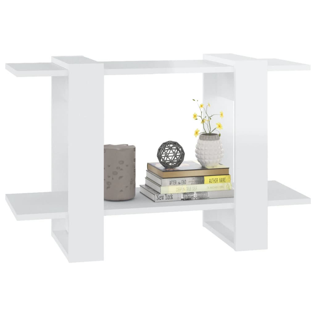 Boekenkast/Kamerscherm 80X30X51 Cm Hoogglans Wit