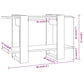 Boekenkast/Kamerscherm 80X30X51 Cm Hoogglans Wit