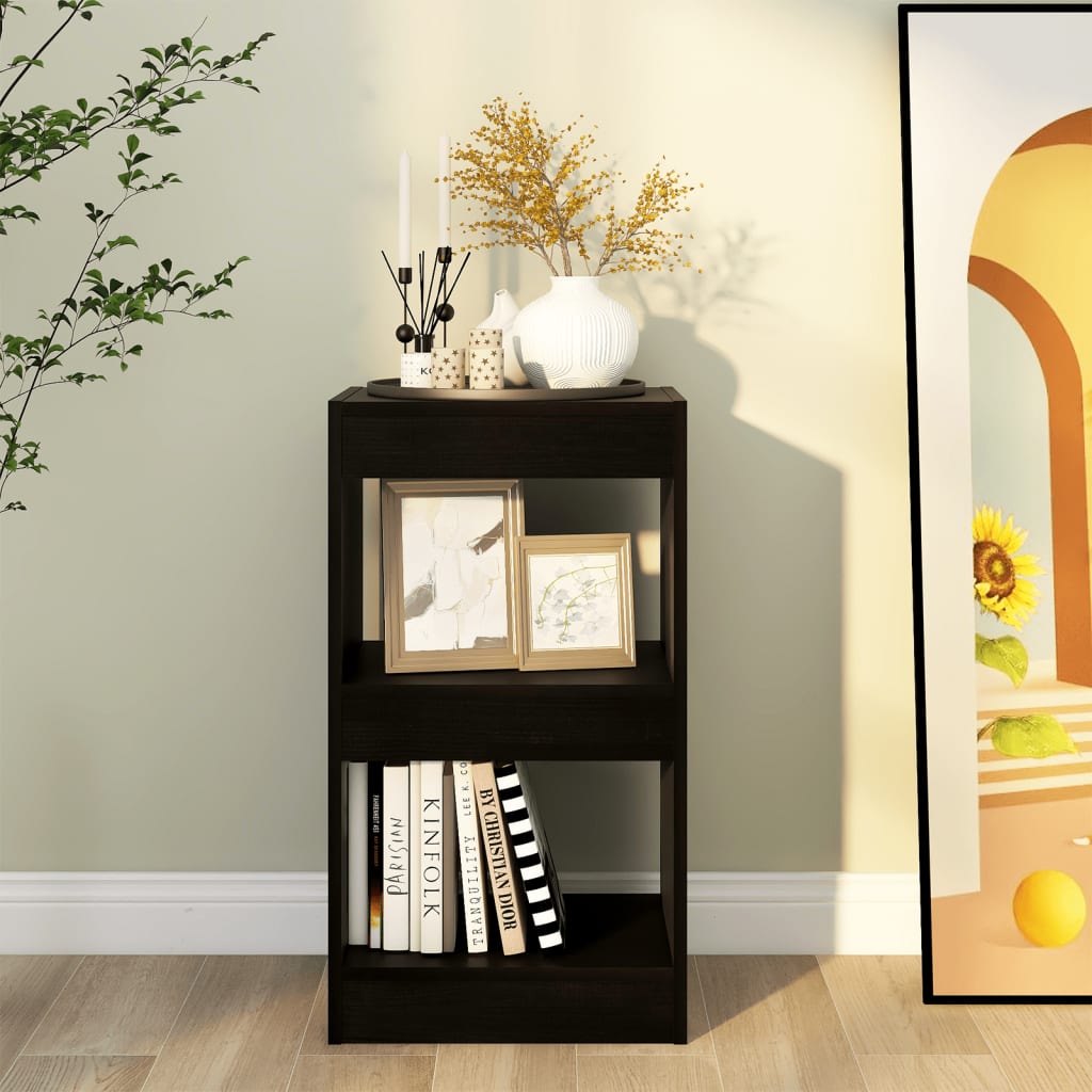 Boekenkast/Kamerscherm 40X30X72 Cm Zwart