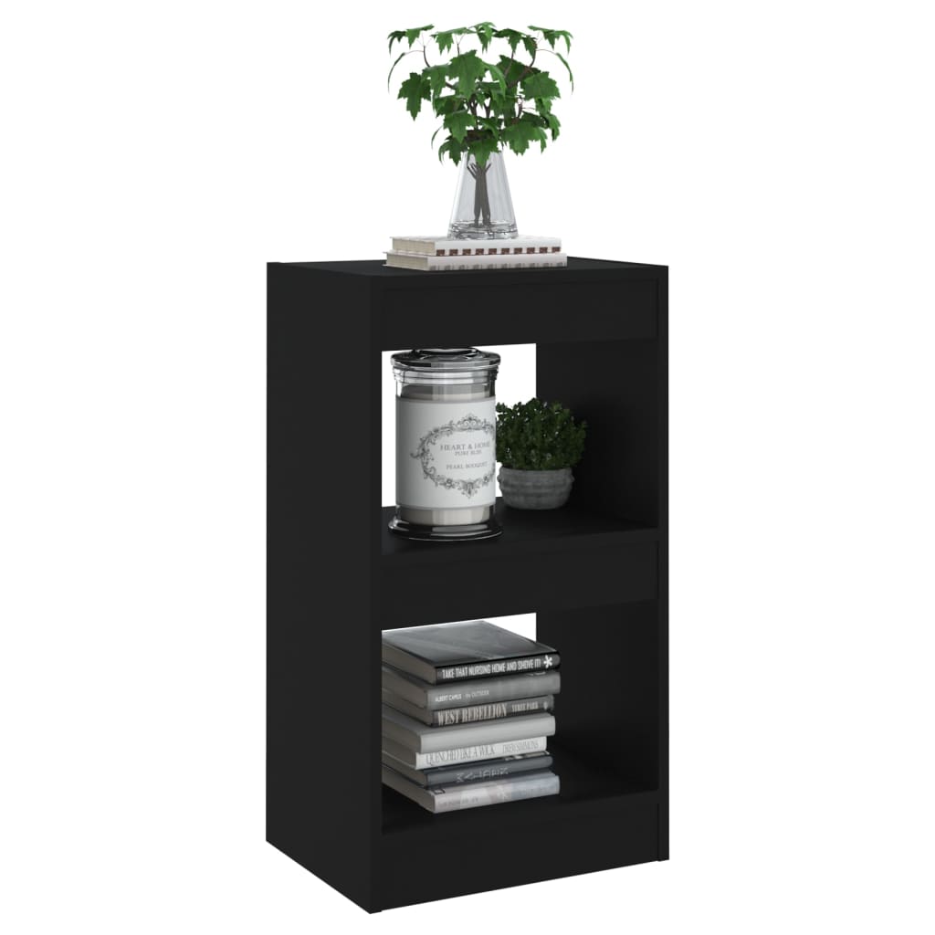Boekenkast/Kamerscherm 40X30X72 Cm Zwart