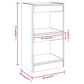 Boekenkast/Kamerscherm 40X30X72 Cm Betongrijs