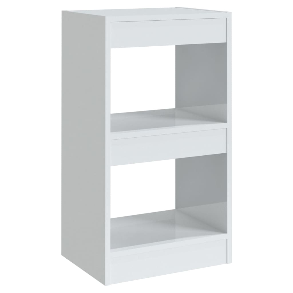 Boekenkast/Kamerscherm 40X30X72 Cm Hoogglans Wit