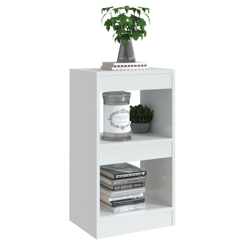 Boekenkast/Kamerscherm 40X30X72 Cm Hoogglans Wit