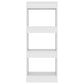Boekenkast/Kamerscherm 40X30X103 Cm Spaanplaat Wit