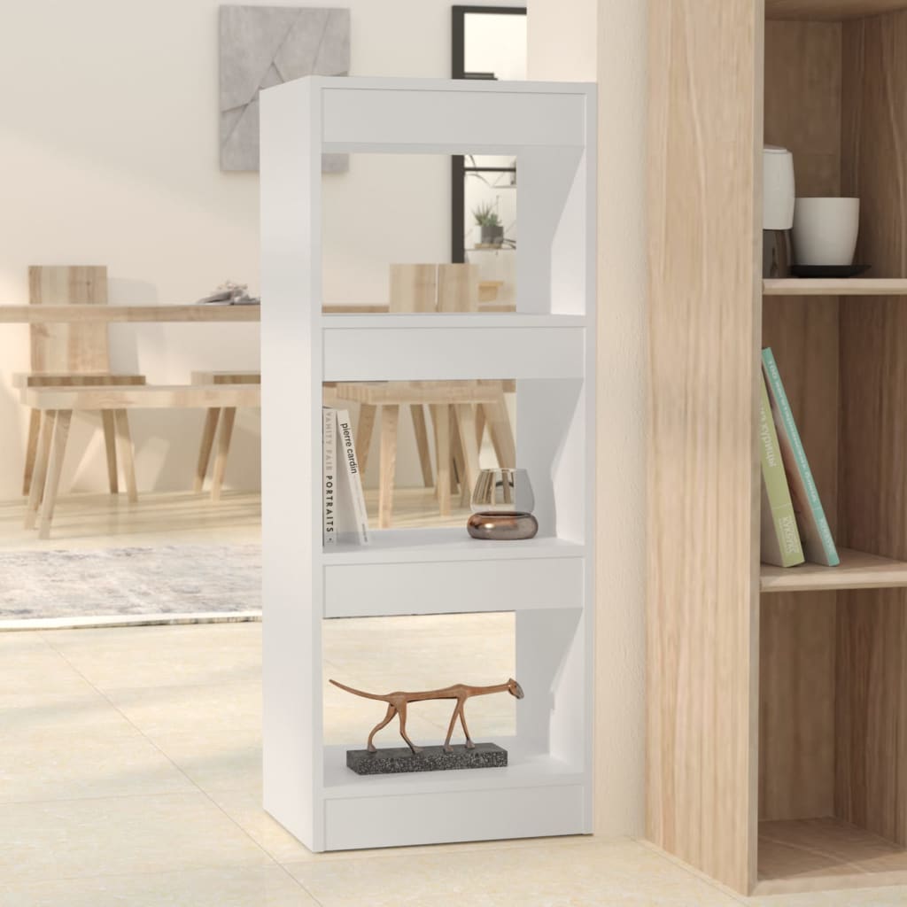 Boekenkast/Kamerscherm 40X30X103 Cm Spaanplaat Wit