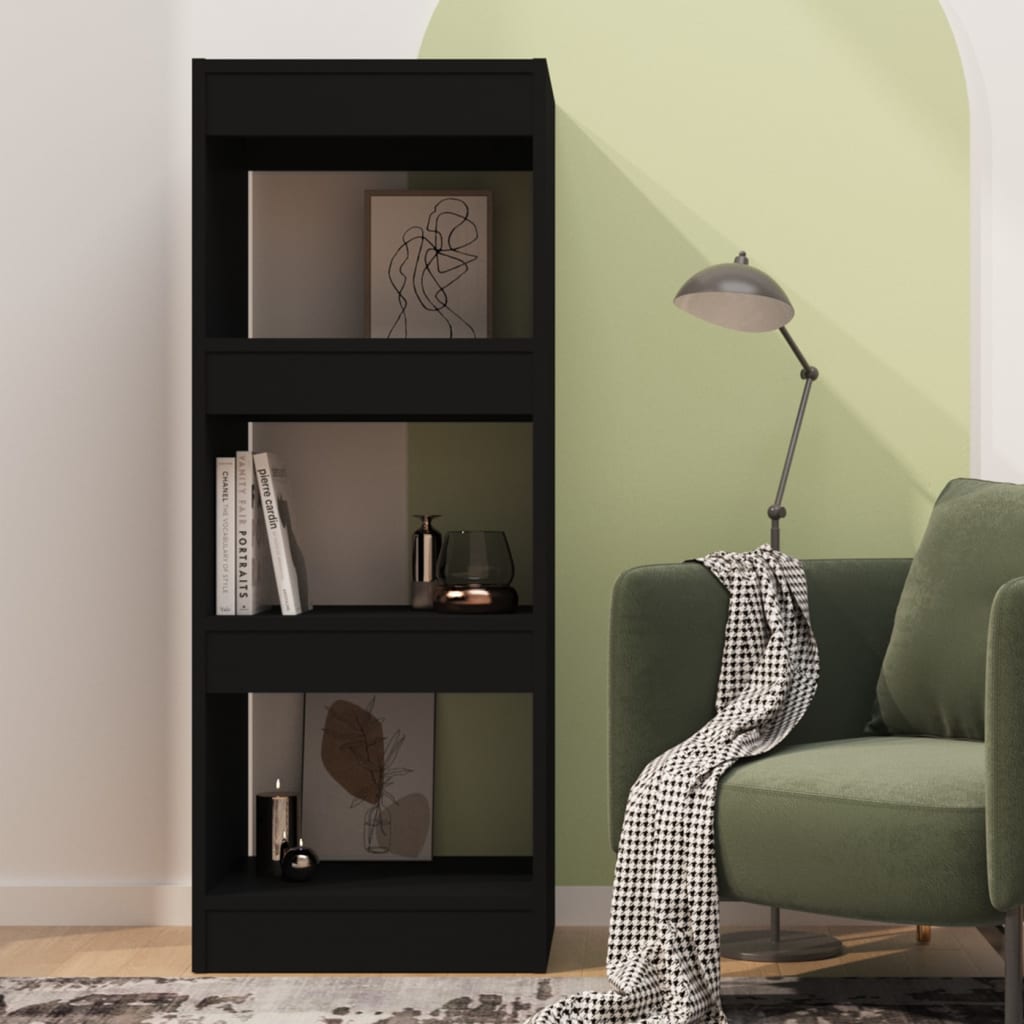 Boekenkast/Kamerscherm 40X30X103 Cm Spaanplaat Zwart