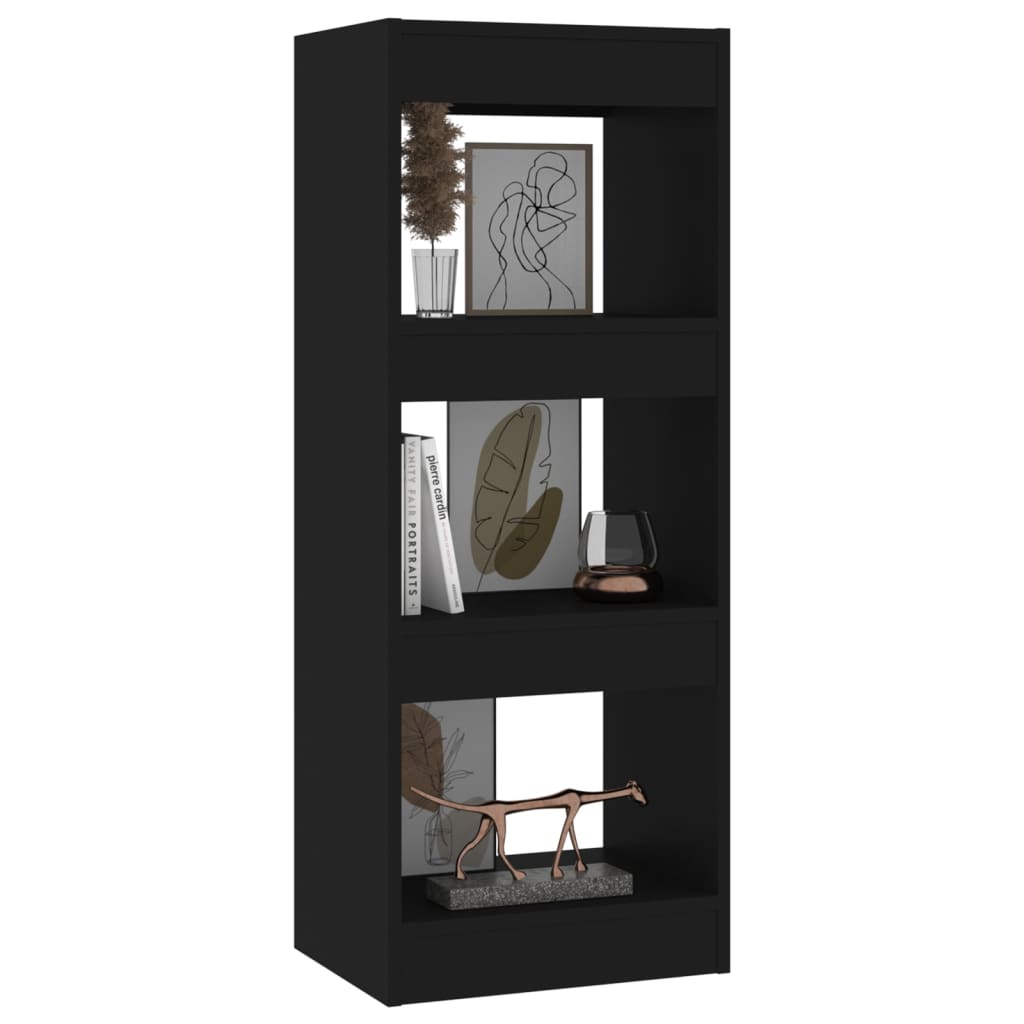 Boekenkast/Kamerscherm 40X30X103 Cm Spaanplaat Zwart