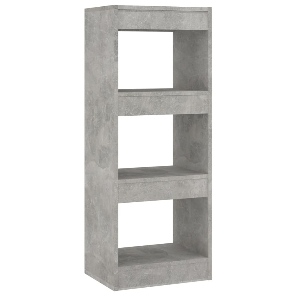 Boekenkast/Kamerscherm 40X30X103 Cm Spaanplaat Betongrijs