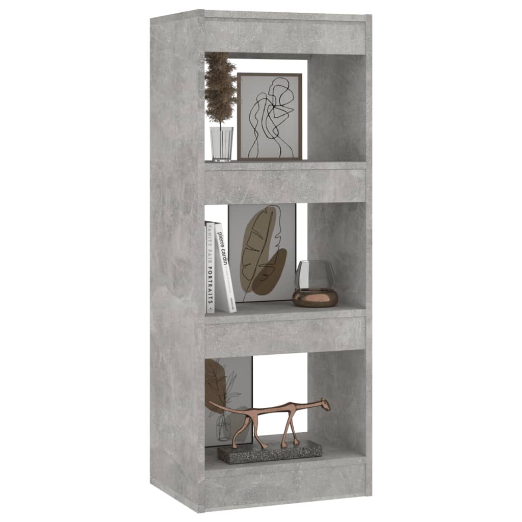 Boekenkast/Kamerscherm 40X30X103 Cm Spaanplaat Betongrijs