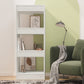 Boekenkast/Kamerscherm 40X30X103 Cm Spaanplaat Hoogglans Wit