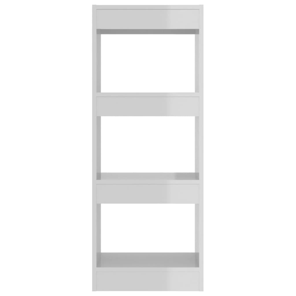 Boekenkast/Kamerscherm 40X30X103 Cm Spaanplaat Hoogglans Wit