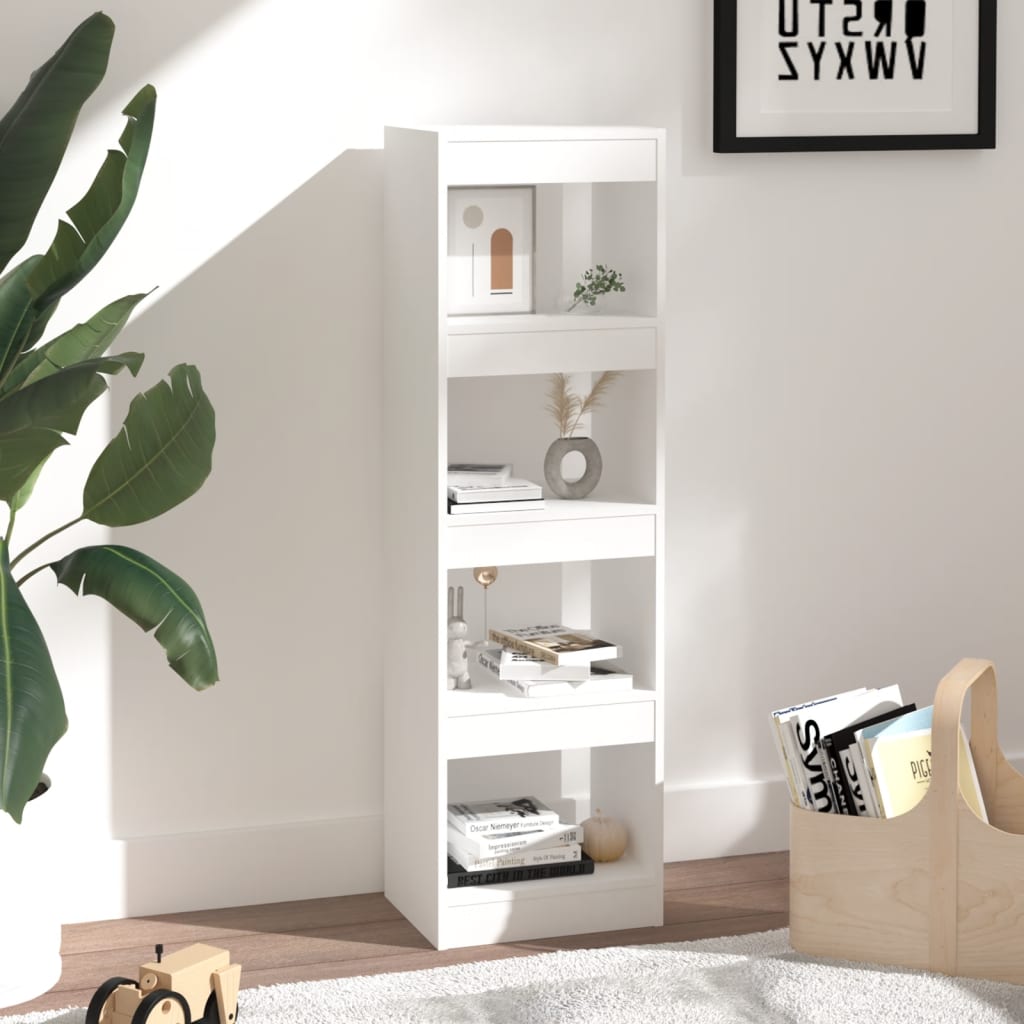 Boekenkast/Kamerscherm 40X30X135 Wit