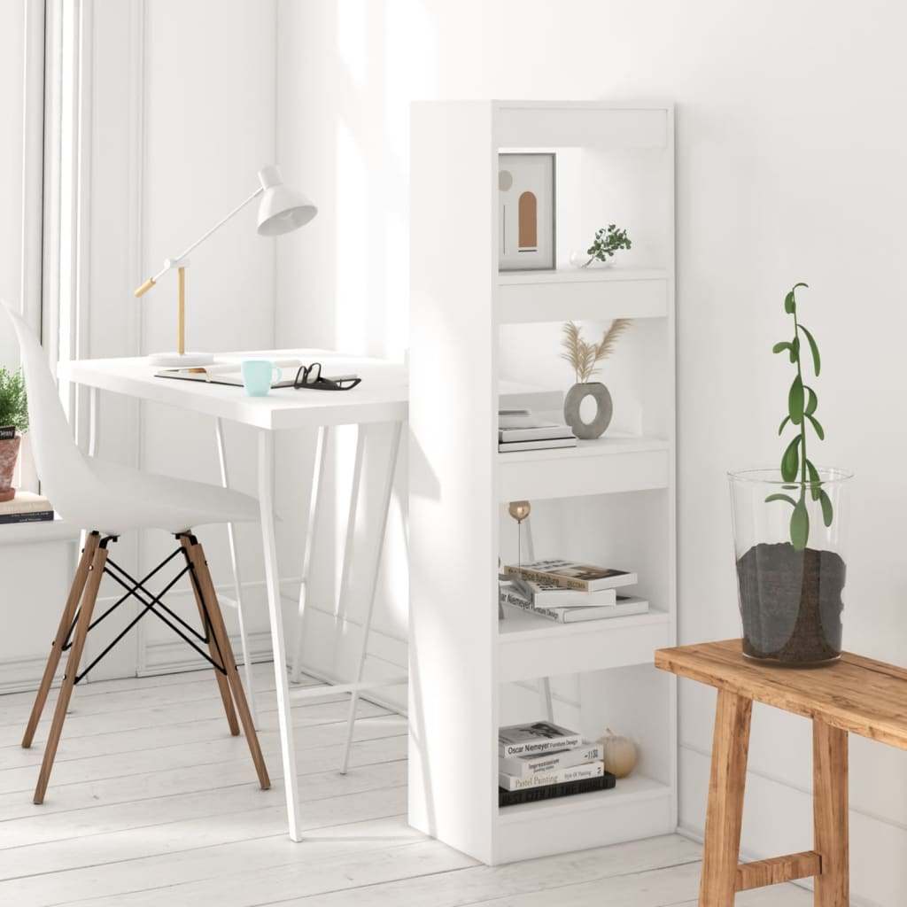 Boekenkast/Kamerscherm 40X30X135 Wit