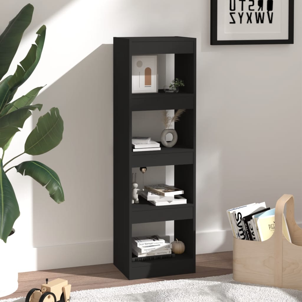Boekenkast/Kamerscherm 40X30X135 Cm Zwart