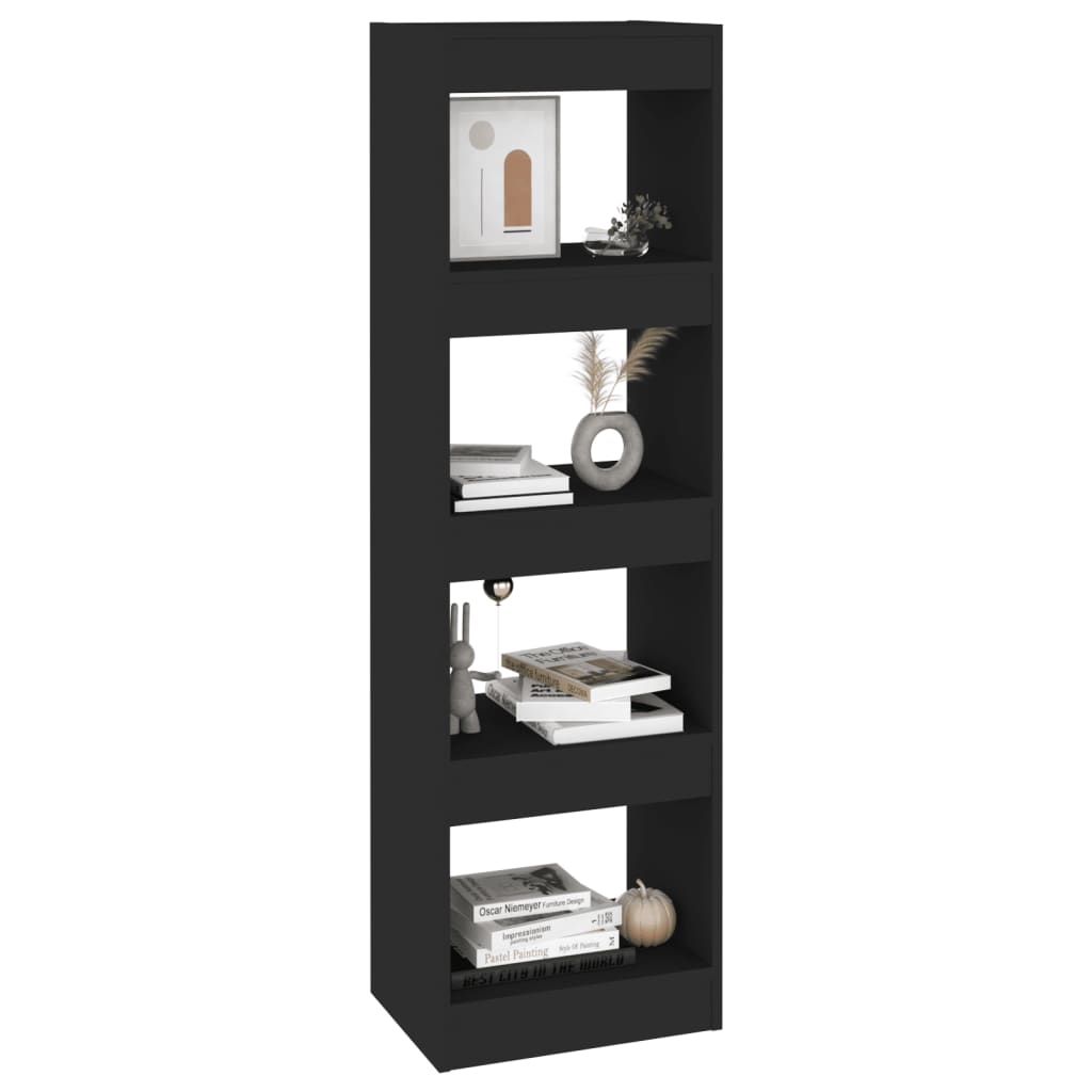 Boekenkast/Kamerscherm 40X30X135 Cm Zwart