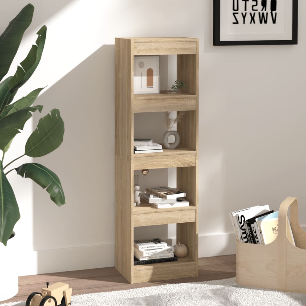 Boekenkast/Kamerscherm 40X30X135 Cm Sonoma Eikenkleurig