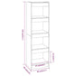 Boekenkast/Kamerscherm 40X30X135 Cm Sonoma Eikenkleurig