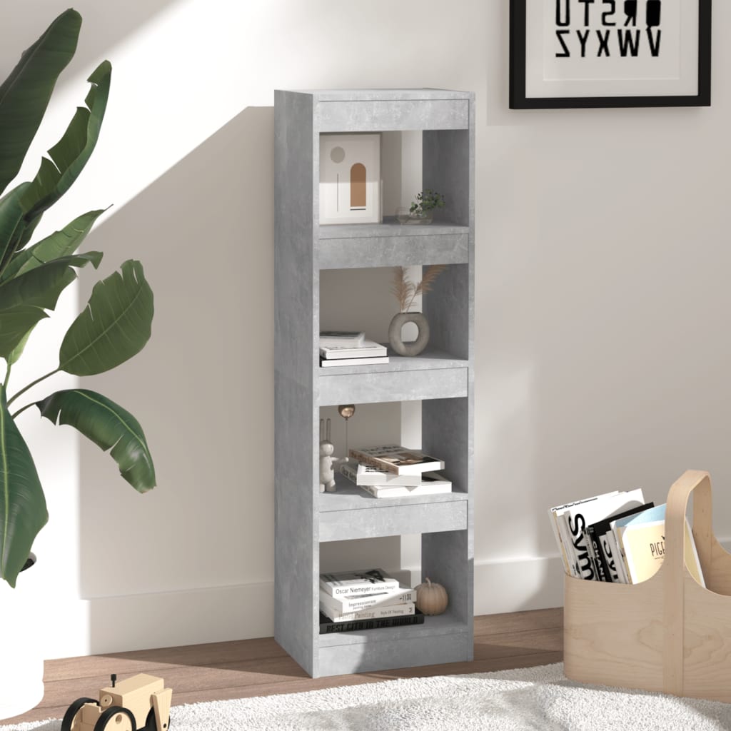 Boekenkast/Kamerscherm 40X30X135 Cm Betongrijs