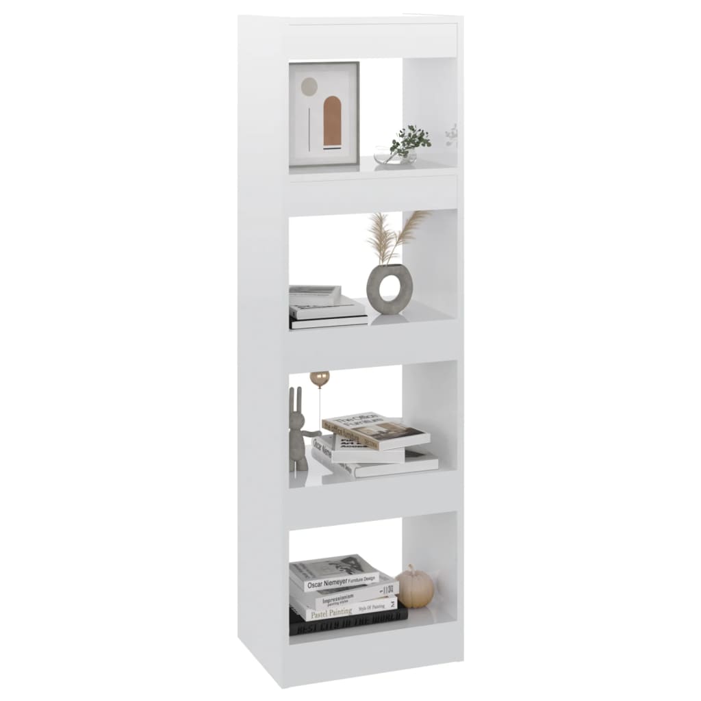 Boekenkast/Kamerscherm 40X30X135 Cm Hoogglans Wit