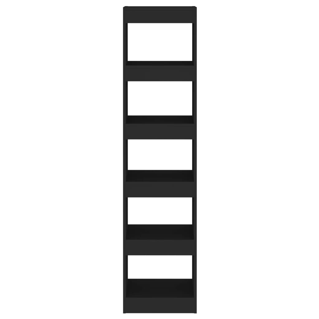 Boekenkast/Kamerscherm 40X30X166 Cm Zwart