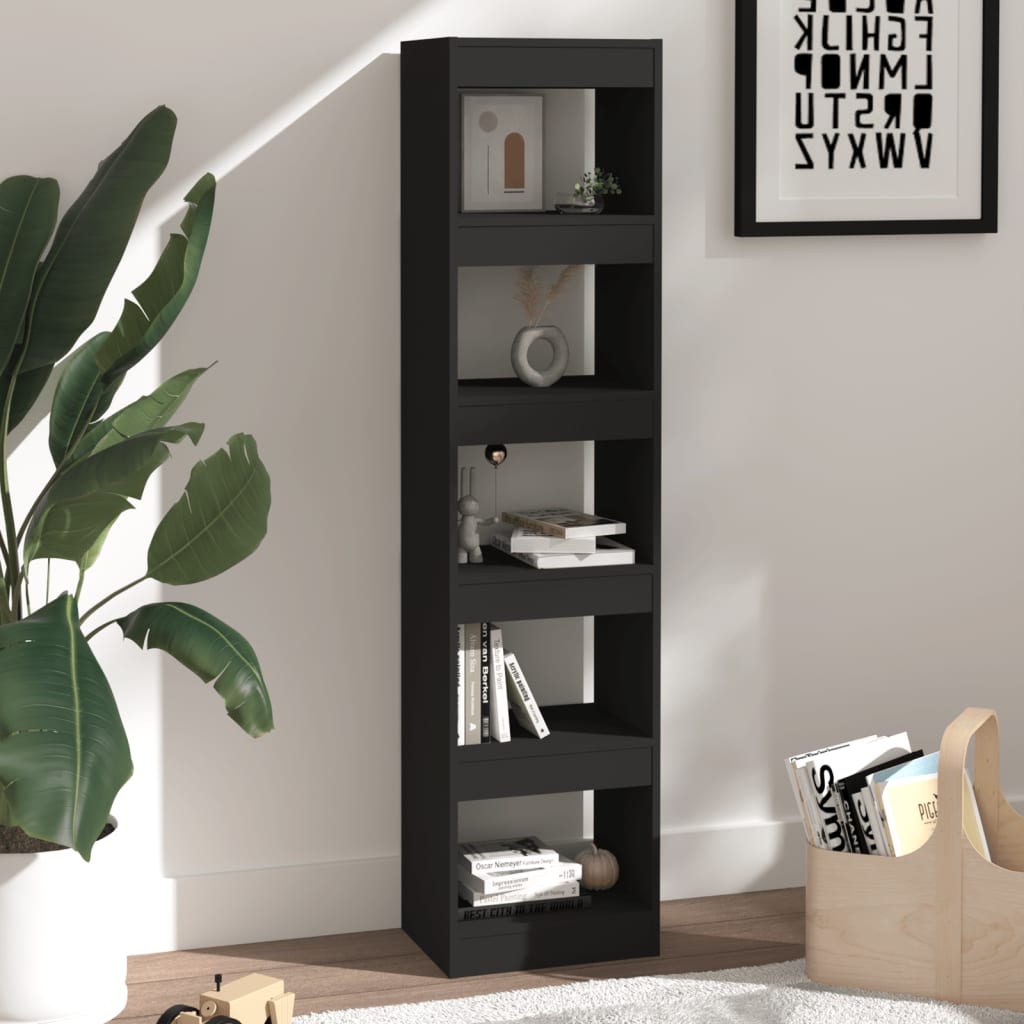 Boekenkast/Kamerscherm 40X30X166 Cm Zwart